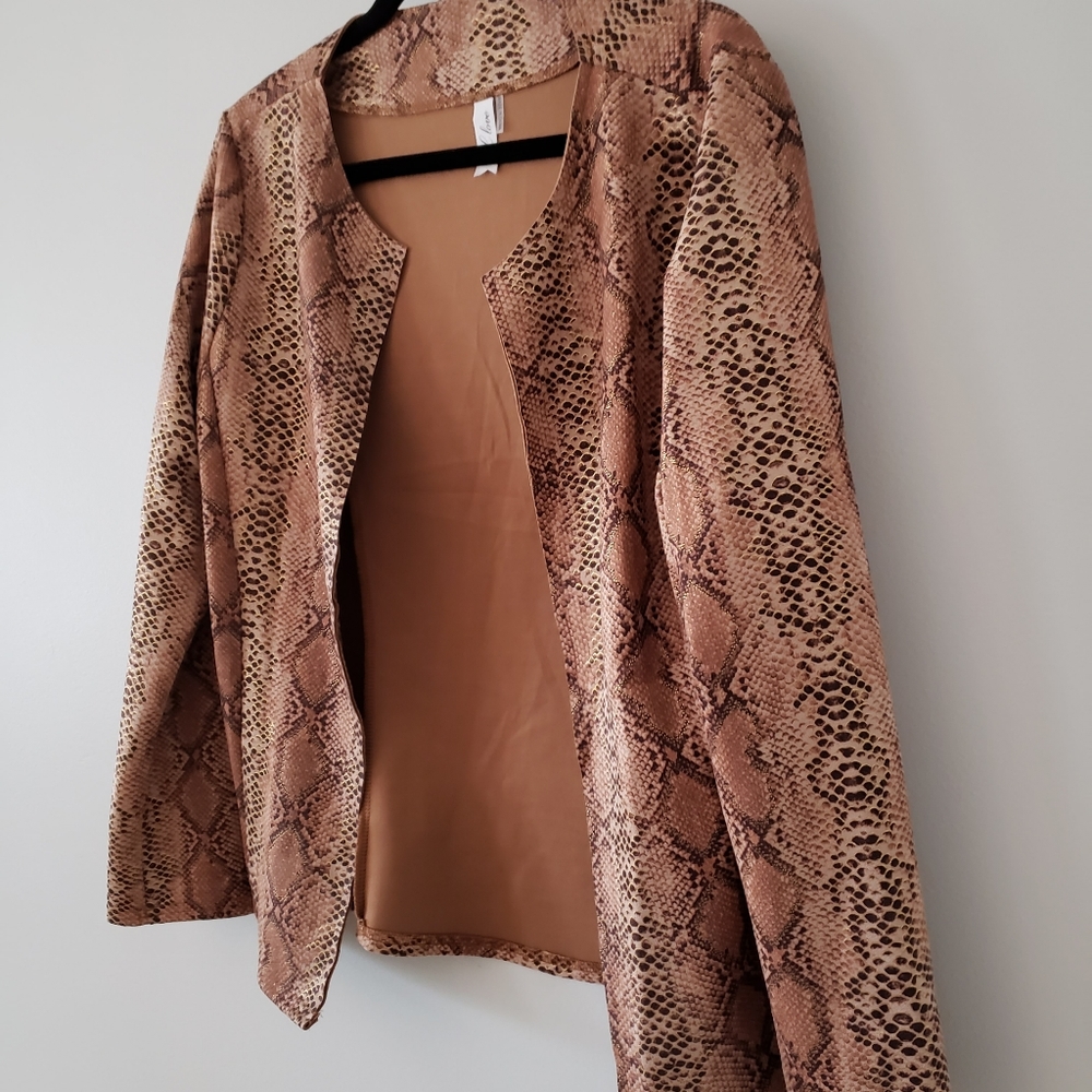 NWT Snakeskin Jacket